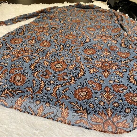 CAbi Provincial Shift Dress in Blue Floral Small 3295 - Picture 8 of 8